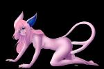 2012 all_fours alpha_channel anthro anthrofied biped bodily_fluids breasts eeveelution espeon felid female forehead_gem forked_tail fur gem generation_2_pokemon genital_fluids hair licking licking_lips licking_own_lips mammal nintendo nipples nude pink_body pink_hair pokemon pokemon_(species) pokemorph purple_eyes self_lick side_view simple_background solo sun-hime tail tongue tongue_out transparent_background unusual_anatomy unusual_tail vaginal_fluids