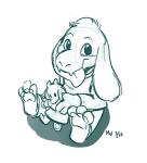 anthro daww doll ear_in_mouth ear_nom floppy_ears looking_at_viewer male mouth_hold nom playing playing_with_dolls playing_with_toys simple_background smile solo white_background young young_anthro lynxgriffin undertale undertale_(series) asriel_dreemurr boss_monster_(undertale) bovid caprine goat mammal monochrome sketch