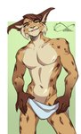 anthro athletic athletic_male bedroom_eyes brown_body brown_fur brown_hair front_view fur green_background hair looking_at_viewer male narrowed_eyes navel seductive simple_background smile solo towel towel_only yellow_eyes katfishcom aidan_(sryer) eurasian_lynx felid feline lynx mammal 2022 hi_res