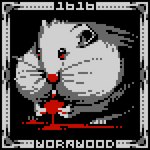 16-bit ambiguous_gender beady_eyes black_background blood blood_drip bodily_fluids border cheek_bulge dripping eating eating_flesh eyeball feral fur glistening glistening_eyes grey_border grey_text hard_vore no_sclera number red_nose round_ears simple_background solo text vore whiskers snugboat11 scp_foundation scp-1616 cricetid golden_hamster hamster mammal rodent 1:1 digital_media_(artwork) english_text pixel_(artwork) spot_color