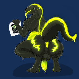 anthro anus backsack balls big_butt bodily_fluids butt butt_focus claws colored_cum cum genital_fluids genitals holding_object holding_paper leaking_cum male muscular paper penis presenting presenting_hindquarters solo sticker tail unusual_bodily_fluids unusual_cum unusual_genital_fluids parazyte666 monster_energy 1:1 absurd_res alpha_channel hi_res