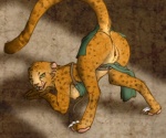 2013 all_fours anthro anus ass_up bedroom_eyes biped blonde_hair bottomwear breasts butt charr cheetah claws clothed clothing conditional_dnp digital_media_(artwork) digitigrade fangs felid feline female fluff-kevlar fur genitals green_eyes guild_wars hair half-closed_eyes hindpaw humanoid_genitalia humanoid_pussy inviting licking licking_lips licking_own_lips loincloth looking_at_viewer looking_back mammal markings mihari narrowed_eyes nipples open_mouth orange_body orange_fur partially_clothed paws presenting presenting_hindquarters presenting_pussy pussy raised_tail seductive self_lick sharp_teeth side_boob simple_background skimpy solo spots spotted_body spotted_fur tail teeth tongue tongue_out white_body white_fur yellow_body yellow_fur