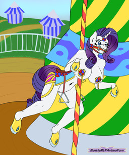 amusement_ride anthro bridle carousel death female horn impalement nude objectification outside pasties pole saddle solo transformation mostlymlpanthroporn friendship_is_magic hasbro my_little_pony mythology rarity_(mlp) equid equine mammal mythological_creature mythological_equine unicorn colored hi_res sketch