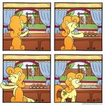 blonde_hair carrot_top_(mlp) comic cutie_mark derpy_hooves_(mlp) duo equine eyes_closed female feral food friendship_is_magic fur green_eyes grey_fur hair horse long_hair mammal muffin muffinexplosion my_little_pony orange_hair pegasus pony sitting sky swing tree wings
Rating: Safe
Score: 10
User: Deatron
Date: December 31, 2013