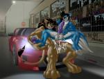 370z abs anal anal_penetration animal_genitalia anthro anthro_on_anthro athletic balls barefoot biceps big_balls big_dom_small_sub big_penis blue_body blue_fur bodily_fluids brown_body brown_fur canid canine canis car chair_position cum cum_in_ass cum_inside cum_on_balls cum_on_chest cum_on_face cum_on_leg cum_on_penis cum_while_penetrated dominant duo ejaculation erection feet felid from_behind_position fur genital_fluids genital_piercing genitals grey_body grey_fur hair hands-free hi_res humanoid_genitalia humanoid_penis larger_male lion male male/male male_penetrated male_penetrating male_penetrating_male mammal muscular nissan nude on_hood orgasm outside pantherine pawpads paws pecs penetration penis penis_piercing piercing prince_albert_piercing public purple_pawpads purple_penis scrotum_piercing sex sheath silver_(silverlonewolf) silverlonewolf sitting size_difference smaller_male spread_legs spreading straddling urban vehicle vein veiny_penis wolf