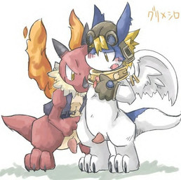 2_horns 3_claws 3_toes accessory anthro anthro_on_anthro aviator_cap biped black_claws black_clothing black_horn black_topwear black_vest blue_body blue_ears blue_fur blue_tail bottomless chibi claws clip_accessory clothed clothing collar countershading dark_claws duo erection feet fire flaming_wings fur furry_specific_accessory genitals gloves grey_clothing grey_gloves grey_handwear grey_headwear handwear headgear headwear horn male male/male monotone_genitals monotone_penis monotone_tail monotone_wings mostly_nude multicolored_body multicolored_fur multicolored_tail open_clothing open_mouth open_topwear open_vest orange_wings penis red_body red_fur red_tail shirt shota simple_background standing tail tan_penis text toes topwear two_tone_body two_tone_fur two_tone_tail unusual_anatomy unusual_wings vest white_background white_body white_fur white_tail white_wings wing_accessory wing_clip wings yellow_body yellow_countershading yellow_eyes yellow_fur yellow_text young young_anthro young_male itadakicat legendz mythology greedo_(legendz) shiron blazedragon dragon mythological_creature mythological_scalie scalie windragon japanese_text source_request translated