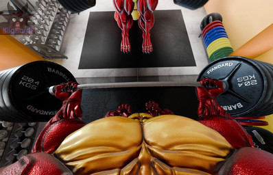 anthro anthro_pov barbell bicep_curl biceps exercise featureless_crotch first_person_view flexing flexing_bicep gym male mirror mirror_reflection muscular muscular_anthro muscular_legs nude nude_anthro pecs red_body reflection solo weightlifting workout kilghardt zi0808_(modeler) mythology blazer_(kilghardt) dragon mythological_creature mythological_scalie scalie 3d_(artwork) 3d_animation animated digital_media_(artwork) hi_res loop no_sound short_playtime video