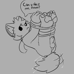 anthro ball_tuft biped bound butt_tuft cheek_tuft facial_tuft foreskin fur genitals grey_background grey_body grey_fur humanoid_genitalia humanoid_penis male pawpads penis scarf simple_background solo tuft young young_anthro young_male fluffycato kin_(fluffycato) domestic_cat felid feline felis mammal 1:1 2025 greyscale hi_res monochrome