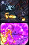 activision breath_powers comic digital_media_(artwork) dragon duo electricity elemental_creature feral fight fire flame_(spyro) hi_res horn male moon mythological_creature mythological_scalie mythology scalie spyro spyro_the_dragon tail the_legend_of_spyro wings xannador
