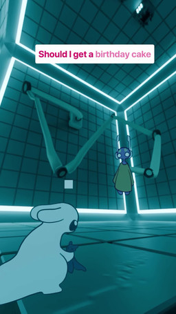 2d_on_3d 3d_background ambiguous_gender angry antennae_(anatomy) biped black_eyes clothed clothed_humanoid clothing counting duo ears_down empty_eyes eye_contact feral gesture hand_gesture hologram humor inside insult looking_at_another overreaction pink_body pivoted_ears pointing pointing_at_another red_lighting scared size_difference tail talking_to_another text three-quarter_view white_body white_eyes mabelcreature sound_warning rain_world videocult five_pebbles_(rain_world) survivor_(rain_world) humanoid iterator_(rain_world) slugcat 2d_animation 3d_(artwork) 3d_animation 9:16 animated digital_media_(artwork) english_audio english_text hi_res lol_comments long_playtime meme sound webm