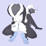 andromorph anthro anus butt claws genitals intersex nude presenting presenting_anus pussy raised_tail solo spread_butt spreading tail thick_tail deurosion_(artist) lex_(deurosion) mammal mephitid skunk 1:1 hi_res trans_(lore) trans_man_(lore)