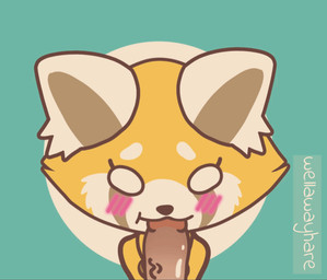 animated_gif anthro blush blush_lines blush_stickers chibi duo empty_eyes fellatio female female_penetrated first_person_view genitals male male/female male_penetrating male_penetrating_female male_pov on_model oral oral_penetration penetration penile penis sex shortstack wellawayhare aggretsuko netflix sanrio retsuko ailurid mammal red_panda 2d_animation animated loop motion_tweening short_playtime