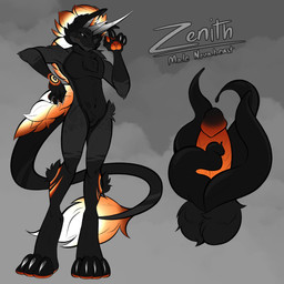 anthro arm_tuft balls cheek_tuft chest_tuft elbow_tuft facial_tuft fluffy fluffy_balls fluffy_ears fluffy_hair genitals hair male penis slim slim_anthro slim_male solo tentacles tuft cepheidbaby zenith_novabeast deity novabeast tentacle_creature 1:1 absurd_res hi_res model_sheet
