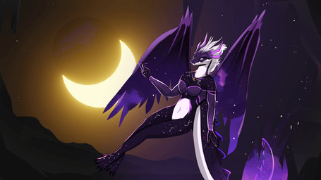 anthro female galaxy solo space star catcake5 mythology cosmic nova_(thermalisation) dragon mythological_creature mythological_scalie scalie 16:9 animated widescreen