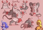 :3 anthro anthrofied belly blep butt clothed clothing flexing grey_body grin male musclegut muscular pecs smile tongue tongue_out topless wafaaaahhh nintendo splatoon big_man_(splatoon) frye_(splatoon) shiver_(splatoon) animal_humanoid cephalopod cephalopod_humanoid fish humanoid inkling manta_ray marine marine_humanoid mollusk mollusk_humanoid octarian octoling ray_(fish) stingray