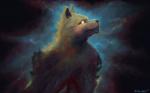 cosmic male nebula solo space ventureful canid canine canis mammal wolf 16:10 hi_res portrait