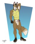 anthro areola armpit_hair balls barbell_piercing biped body_hair boots bottomless bottomless_anthro bottomless_male bracelet chain_necklace clothed clothing ear_piercing ear_ring ears_up erection footwear fur genitals glans humanoid_genitalia humanoid_penis jewelry looking_down male male_anthro muscular muscular_anthro muscular_male necklace nipple_barbell nipple_piercing nipples pantsless penis piercing plantigrade ring ring_piercing shirt shoes simple_background solo tail tank_top topwear translucent translucent_clothing vein veiny_penis white_body white_fur bartek22 sid_(bartek22) hi_res