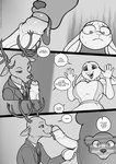 2022 5_fingers anthro antlers balls beastars bodily_fluids buckteeth canid canine canis cervine clothed clothing comic crossgender deer dialogue digital_media_(artwork) domestic_rabbit dwarf_rabbit english_text fellatio fingers freckles_(artist) ftg_crossgender fti_crossgender genitals greyscale gynomorph gynomorph/male gynomorph_penetrating gynomorph_penetrating_male haru_(beastars) horn humanoid_genitalia humanoid_penis intersex intersex/male intersex_penetrating intersex_penetrating_male juno_(beastars) lagomorph leporid licking louis_(beastars) male male_penetrated mammal monochrome open_mouth oral oryctolagus penetration penile penis penis_lick rabbit red_deer sex speech_bubble sweat sweatdrop teeth text tongue tongue_out url uvula wolf