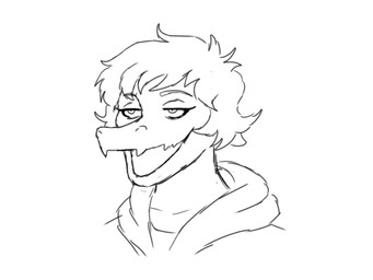 anthro clothing eyelashes female hair hoodie open_mouth open_smile short_hair smile snout solo teeth topwear jauntyweb cavemanon_studios i_wani_hug_that_gator mokey's_show olivia_halford baryonyx dinosaur prehistoric_species reptile saurischian scalie spinosaurid theropod 2024 2d_animation 4:3 animated english_audio meme monochrome short_playtime sound video