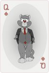 anthro balls barefoot belly biped bottomless card card_template clothed clothing erection feet fur genitals humanoid_genitalia humanoid_penis male micropenis necktie overweight overweight_anthro overweight_male penis playing_card playing_card_template queen_of_spades simple_background slightly_chubby small_penis solo spades_(suit) standing suit suit_symbol topwear neenya disney talespin douglas_benson domestic_cat felid feline felis mammal hi_res