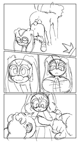 anthro clothed clothing duo erection female genitals hair male nipples nude open_mouth penetration penis sex simple_background solo tail tongue young young_anthro kranson sega sonic_the_hedgehog_(series) cream_the_rabbit vanilla_the_rabbit canid canine canis domestic_dog lagomorph leporid mammal rabbit digital_media_(artwork) hi_res