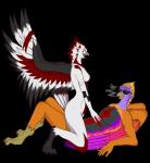 anthro beak breasts cigarette cowgirl_position duo eyewear feathered_wings feathers female from_front_position male nipples non-mammal_breasts nude on_bottom on_top open_mouth sex smile smoke sunglasses swag wings saltyserpent european_mythology greek_mythology mythology avian mythological_avian mythological_bird mythological_creature mythological_firebird phoenix 2017 absurd_res alpha_channel digital_media_(artwork) hi_res