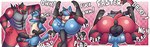 ahegao anal anal_penetration anthro anthro_on_anthro anthro_penetrated anthro_penetrating anthro_penetrating_anthro anus balls black_balls black_body black_fur black_penis blue_balls blue_body blue_fur blush bodily_fluids butt carrying_another carrying_partner comparing comparing_penis cum cum_in_ass cum_inside cum_while_penetrated daddy_kink dominant dominant_anthro dominant_male duo ejaculation from_front_position full_nelson fur genital_fluids genitals grin looking_pleasured lying male male/male male_penetrated male_penetrating male_penetrating_male mating_press missionary_position moan muscular muscular_anthro muscular_male on_back onomatopoeia penetration penile penile_penetration penis penis_in_ass penis_size_difference plap red_body red_fur screaming sex simple_background smile smiling_at_another smiling_at_partner sound_effects stripes submissive submissive_anthro submissive_male text yellow_sclera alliartist nintendo pokemon canid canine felid feline generation_4_pokemon generation_7_pokemon incineroar lucario mammal pantherine pokemon_(species) tiger 2024 absurd_res english_text hi_res