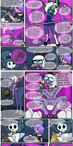 accidental_hypnosis anthro bodily_fluids bow_ribbon braces choker clitoris clothing collar dress drooling egg eyewear female footwear genitals glasses group hair high_heels hypnosis jewelry lipstick makeup mind_control musical_instrument necklace nude nude_female oviposition ponytail saliva shoes smoke spiral spiral_eyes spread_legs spreading text vulva wedge_(footwear) soropin nintendo pokemon xiaolin_showdown belinda_(soropin) deandra_(soropin) mushina_(soropin) tsunashi_(soropin) blitzle espathra generation_4_pokemon generation_5_pokemon generation_9_pokemon musharna pokemon_(species) togekiss absurd_res comic english_text hi_res