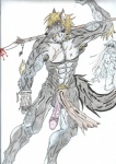 armpit_hair balls blonde_hair blood blue_eyes breasts canine chain cross eye_patch eyewear fangs female flaccid fur grey_body grey_fur hair loincloth long_hair long_penis male mammal muscles nipples nude penis plain_background polearm pubes pussy runes scar shackle standing traditional_media vein warklaw were werewolf white_background
Rating: Explicit
Score: 0
User: Freel
Date: March 19, 2013