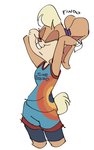 anthro female solo tune_squad_outfit tune_squad_outfit_(2021) findo looney_tunes warner_brothers lola_bunny lagomorph leporid mammal rabbit absurd_res hi_res