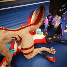 animal_genitalia animal_penis anthro anthro_on_anthro anthro_penetrated anthro_penetrating anthro_penetrating_anthro ball_crush ball_punching ball_squeeze ballbusting balls biped black_body black_clothing black_fur blue_body blue_fur blue_penis bodily_fluids boxing boxing_gloves brown_body brown_fur canine_genitalia canine_penis claws clothed clothing cock_and_ball_torture crush cum cum_dripping_from_penis cum_on_penis depth_of_field dominant ejaculation erection feet fellatio fighting_ring flat_balls forced forced_fellatio fur genital_fluids genital_torture genitals grey_body grey_fur group hair handwear hindpaw inside knot latex latex_clothing legwear male male/male male_penetrating multicolored_body muscular nude on_ground open_mouth oral oral_penetration orgasm pain paws penetration penile penis punch purple_body purple_fur red_body red_fur reflection sex slim slim_anthro slim_male slim_sub smile sport submissive submissive_male tail thigh_highs torture trio white_body white_fur dragonplayer artsybin heartbreak_(character) canid canine canis fox mammal rexouium 1:1 3d_(artwork) absurd_res blender_(artwork) blender_cycles_(artwork) digital_media_(artwork) hi_res
