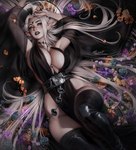 big_breasts breasts clothing ear_piercing female humanoid_pointy_ears legwear looking_at_viewer not_furry piercing pointy_ears solo thick_thighs thigh_highs lerapi elf humanoid hi_res