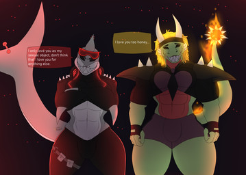 anthro barely_visible_genitalia barely_visible_penis big_butt biped bottomwear bulge butt clothed clothing crossed_arms curvy_figure dialogue dreadlocks duo genitals gloves handwear male male_anthro muscular muscular_anthro muscular_male necktie penis penis_base piercing shorts simple_background smile smiling_at_another tail text thick_penis thick_thighs vein veiny_penis wide_hips photolol.03 european_mythology mythology tainted_javier_(photolol.03) tainted_john_(photolol.03) aquatic dragon fish great_white_shark mackerel_shark mythological_creature mythological_scalie scalie shark western_dragon white_shark english_text hi_res