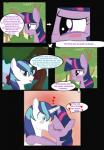 2016 blush comic cutie_mark dialogue digital_media_(artwork) duo english_text equid equine feathered_wings feathers female feral friendship_is_magic fur grass hair hasbro heart_symbol hi_res horn incest_(lore) kiss_on_lips kissing male mammal multicolored_hair my_little_pony mythological_creature mythological_equine mythology outside paperlover plant purple_body purple_eyes purple_feathers purple_fur purple_hair shining_armor_(mlp) sky surprise_kiss text tree twilight_sparkle_(mlp) unicorn white_body white_fur wings