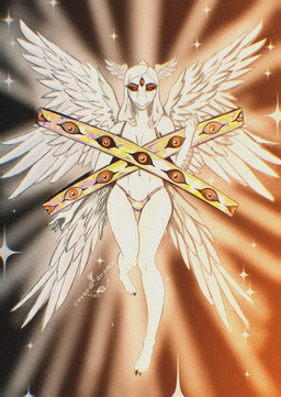 3_eyes 5_fingers 5_toes 6_wings abstract_background alternate_species amber_eyes anthro bikini black_sclera bone_frill breasts claws clothed clothing elbow_feathers eyelashes eyeshadow feathered_wings feathers feet female fingers frill_(anatomy) front_view grey_body grey_hair grey_scales hair head_wings long_hair makeup multi_eye multi_wing navel orange_eyeshadow scales skimpy skimpy_bikini solo swimwear text toe_claws toes two-piece_swimsuit unusual_wing_placement wings vvurm_drama cavemanon_studios goodbye_volcano_high ko_op_(game_developer) snoot_game fang_(gvh) angel biblically_accurate_angel prehistoric_species pterosaur reptile scalie seraph_(angel) 2025 absurd_res anaglyph artist_name digital_drawing_(artwork) digital_media_(artwork) english_text hi_res huge_filesize stereogram watermark
