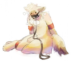 anthro arms_tied barefoot bdsm black_collar black_nose bound breath collar feet foreskin fur genitals glans hair hand_behind_back leash male mostly_nude muzzle_(object) muzzled partially_retracted_foreskin penis pink_glans red_rope rope simple_background solo submissive submissive_anthro submissive_male tan_body tan_fur tan_hair tan_penis white_background birdpaw_(artist) canid canine mammal 2021 digital_media_(artwork) digital_painting_(artwork) full-length_portrait painting_(artwork) portrait