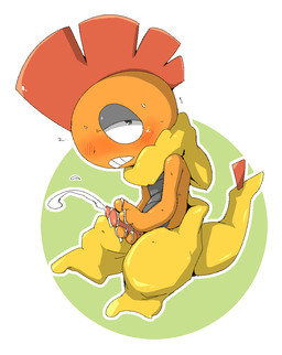 animal_genitalia animal_penis anthro blush bodily_fluids cum cumshot ejaculation erection genital_fluids genitals looking_at_viewer male masturbation orgasm penile penile_masturbation penis simple_background solo sweat tapering_penis doneru nintendo pokemon generation_5_pokemon pokemon_(species) scrafty 2015