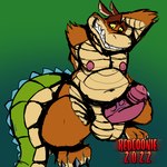 anthro balls barefoot big_penis erection feet genitals male nude penis solo redcoonie activision crash_bandicoot_(series) dingodile canid canine canis crocodile crocodilian dingo hybrid mammal reptile scalie 1:1 absurd_res hi_res