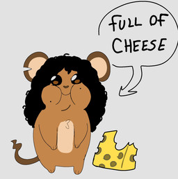 ambiguous_feral ambiguous_gender black_hair brown_body brown_eyes brown_fur cheek_bulge cheese cheese_wedge chewing chibi closed_smile crooked_tail dairy_products double_chin eating feet feral food fur glistening glistening_eyes grey_background hair half_eaten_food happy hindpaw kinky_hair long_hair markings mole_(marking) mole_under_eye mouth_closed notched_ear paws round_ears semi-anthro shitpost simple_background slightly_chubby slightly_chubby_ambiguous slightly_chubby_feral smile solo standing tail text thick_arms wolfertinger hitch_(wolfertinger) mammal mouse murid murine rodent 2025 colored_sketch english_text hi_res meme sketch trans_(lore) trans_man_(lore)