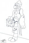 adventures_of_sonic_the_hedgehog anthro avian badnik balls beak better_version_at_source big_penis bird chicken erection feathers foreskin galliform gallus_(genus) genitals holding_penis humanoid_genitalia humanoid_penis looking_at_viewer machine male masturbation metal_balls metal_penis monochrome non-mammal_balls penile penile_masturbation penis phasianid pose robot scratch_(adventures_of_sonic_the_hedgehog) sega smile solo sonic_the_hedgehog_(series) stroking_(disambiguation) text url wolfblade