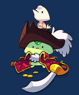 ._. ambiguous_gender bottomless chibi clothed clothing coat dot_eyes duo feral forehead_gem gem green_body hat headgear headwear melee_weapon micro peridot_(gem) pirate pirate_hat simple_eyes sword toony topwear weapon discount-supervillain cartoon_network steven_universe smol_pearl smolidot alien avian bird gem_(species) humanoid mammal pearl_(gem_species) peridot_(gem_species) 5:6 alpha_channel digital_media_(artwork)