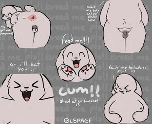 anthro anus balls begging begging_for_cum belly breasts butt cum_tribute darkened_balls darkened_genitalia dialogue fur genitals holding_breast male moobs mouth_shot multiple_poses open_mouth pose presenting scut_tail short_tail solo spread_butt spreading tail teeth text white_body white_fur lspagf big_fat_stinky_unwashed_sweaty_bunny_(lspagf) animal_humanoid humanoid lagomorph lagomorph_humanoid leporid mammal mammal_humanoid rabbit absurd_res english_text hi_res multiple_scenes