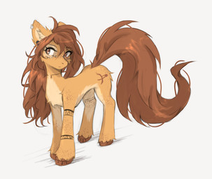 alternate_species countershade_torso countershading cutie_mark female feral front_view fur hair hooves inner_ear_fluff piercing simple_background solo standing tail tattoo tuft tinygaypirate hasbro my_little_pony apogee_(tinygaypirate) equid equine horse mammal 2026 absurd_res digital_drawing_(artwork) digital_media_(artwork) hi_res