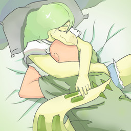 5_fingers anthro anthro_on_bottom bald bed bottomwear clothed clothing denim denim_bottomwear denim_clothing denim_shorts duo eyes_closed face_on_chest female female_anthro female_on_bottom female_on_human fingers furniture green_body green_clothing green_hair green_scales green_shirt green_spikes green_topwear hair hug human_on_anthro human_on_top interspecies lying male male/female male_on_anthro male_on_top on_back on_bed on_bottom on_front on_top scales shirt shorts smile snout spiked_tail spikes spikes_(anatomy) tail tail_plates topwear unknown_artist cavemanon_studios goodbye_volcano_high ko_op_(game_developer) snoot_game anon_(snoot_game) stella_(gvh_beta) dinosaur human mammal ornithischian prehistoric_species reptile scalie stegosaurian stegosaurus thyreophoran 1:1