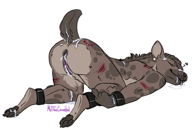 4_toes 5_fingers after_sex ankle_cuffs anthro anus ass_up bdsm biped bite_mark black_nose blood bodily_fluids bondage bound brown_body brown_fur brown_hair brown_pawpads brown_spots brown_tail butt claw_marks claws countershading cuff_(restraint) cum cum_from_ass cum_from_vagina cum_in_ass cum_in_vagina cum_inside cum_on_back cum_on_butt cum_on_face cum_on_ground cum_on_leg cum_on_paw cum_on_tail eyebrows feet female fingers fur genital_fluids genitals gesture hair half-closed_eyes hand_gesture heart_symbol looking_away looking_back looking_pleasured lying markings middle_finger multicolored_body multicolored_fur narrowed_eyes nude on_front pawpads pink_tongue raised_tail restraints scratches shackles short_hair simple_background smile solo spots spotted_body spotted_fur submissive submissive_female tail tan_body tan_fur toe_claws toes tongue tongue_out two_tone_body two_tone_fur vulva white_background wrist_cuffs wrists_to_ankles meldritchhorror kuro_(artyeen) hyena mammal spotted_hyena full-length_portrait hi_res portrait signature