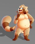 anthro balls belly big_belly circumcised flaccid fur genitals hair humanoid_genitalia humanoid_penis looking_at_viewer male moobs navel nipples nude overweight overweight_anthro overweight_male penis small_penis solo sibluself siblu canid canine mammal raccoon_dog tanuki 4:5 absurd_res digital_media_(artwork) hi_res