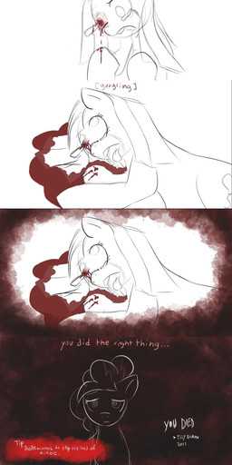 bad_end blood box comic crying cutie_mark dead dialogue drooling english_text equine female feral friendship_is_magic grimdark haiku_oezu horse insane knife mammal mirror my_little_pony pinkamena_(mlp) pinkie_pie_(mlp) pony quicktime_event reflection saliva solo suicide tears text weapon
Rating: Explicit
Score: 10
User: Falord
Date: August 31, 2012 bad_end blood box comic crying cutie_mark dead dialogue drooling english_text equine female feral friendship_is_magic grimdark haiku_oezu horse insane knife mammal mirror my_little_pony pinkamena_(mlp) pinkie_pie_(mlp) pony quicktime_event reflection saliva solo suicide tears text weapon
Rating: Explicit
Score: 10
User: Falord
Date: August 31, 2012