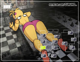 3_toes air_vent amusement_ride anthro balloon battery_life beakless bib big_butt black_sclera black_text breasts butt camera camera_view carousel checkered checkered_floor clothed clothed_anthro clothed_female clothing eyelashes feathers featureless_breasts feet female female_anthro fingers front_view furniture gameplay_mechanics gesture gesturing_at_viewer hand_gesture hat head_feathers headgear headwear inflatable inside looking_back lying machine noseless on_front orange_feet panties party_hat pink_cheeks pink_clothing pink_panties pink_underwear poster_(object) presenting presenting_breasts presenting_hindquarters pupils security security_camera shaking_breasts shaking_butt sharp_teeth skimpy slim slim_anthro slim_female smile smiling_at_viewer solo sound_effects suggestive table teasing teasing_with_butt teeth text text_on_bib thick_thighs toes underwear v_sign wall_(structure) white_pupils yellow_body yellow_feathers gurumo five_nights_at_freddy's five_nights_at_freddy's_2 scottgames toy_chica_(fnaf) animatronic avian bird chicken galliform phasianid robot 2025 animated digital_media_(artwork) english_text short_playtime sound webm