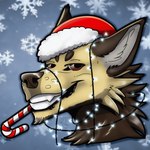 1:1 anthro canid canine canis christmas domestic_dog hi_res holidays icon male mammal new_year portrait solo zhekathewolf