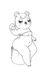 anthro belly big_butt blush bottomless bra butt clothed clothing condom eyelashes female fingers fur hair looking_at_viewer makeup partially_clothed plant sexual_barrier_device simple_background sitting slightly_chubby solo thick_thighs tree underwear white_background inkoart animal_crossing nintendo tammy_(animal_crossing) bear mammal 2020 digital_media_(artwork)